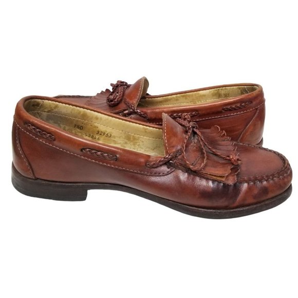 Allen Edmonds Mens 9.5D Brown Leather Woodstock Do - Picture 6 of 9